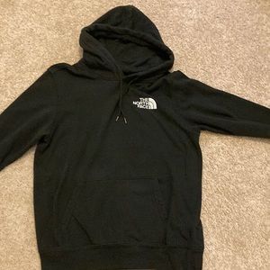 The North Face. Black Hoodie. Size M. Theme: WALLS ARE MEANT FOR CLIMBING